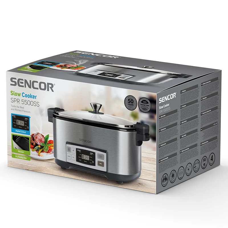 S-SPR5500SS@13 SLOW COOKER 6L SENCOR