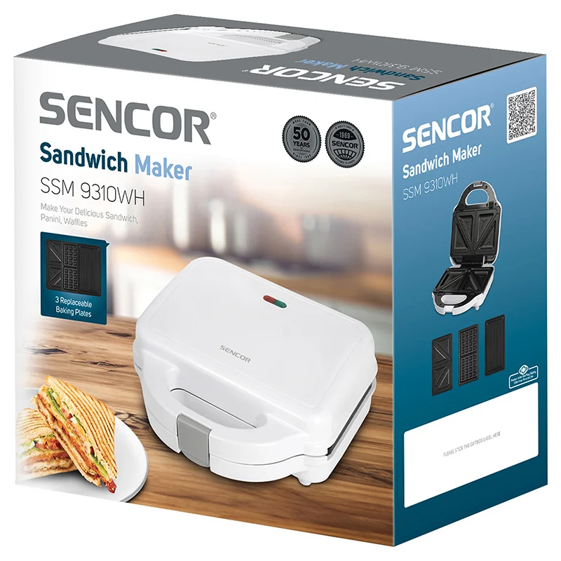 SANDWICH MAKER 3 IN 1 750W SENCOR