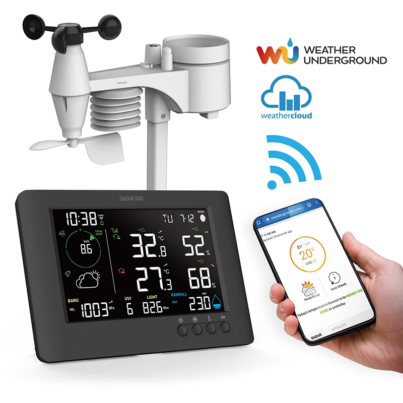 STATIE METEO PROFESIONALA WIFI 7 IN 1 SENCOR