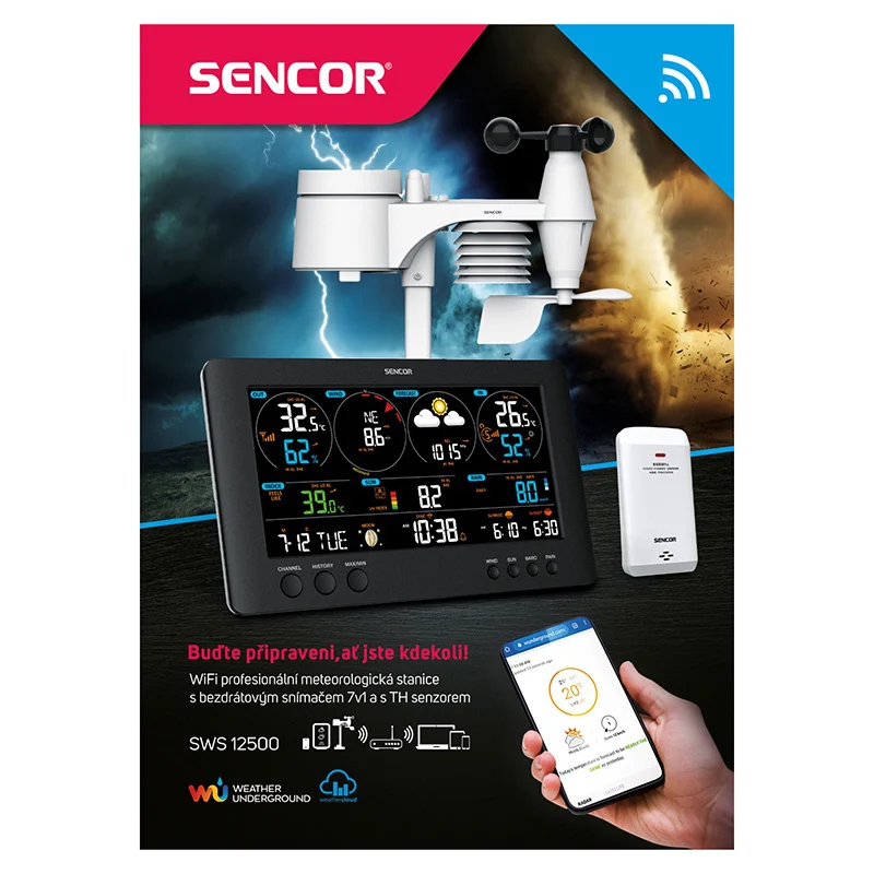 STATIE METEO PROFESIONALA WIFI SWS 12500 SENC