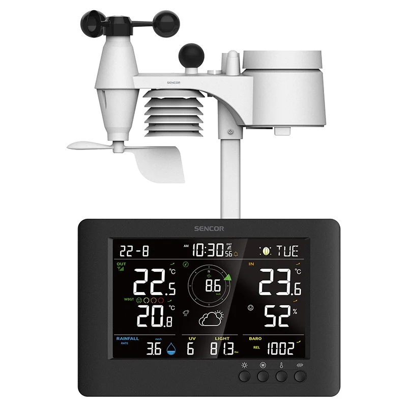 STATIE METEO PROFESIONALA WBGT WIFI 8 IN 1 SENCOR