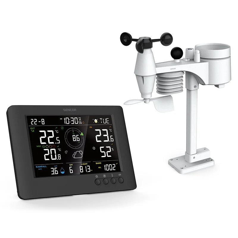 STATIE METEO PROFESIONALA WBGT WIFI 8 IN 1 SENCOR