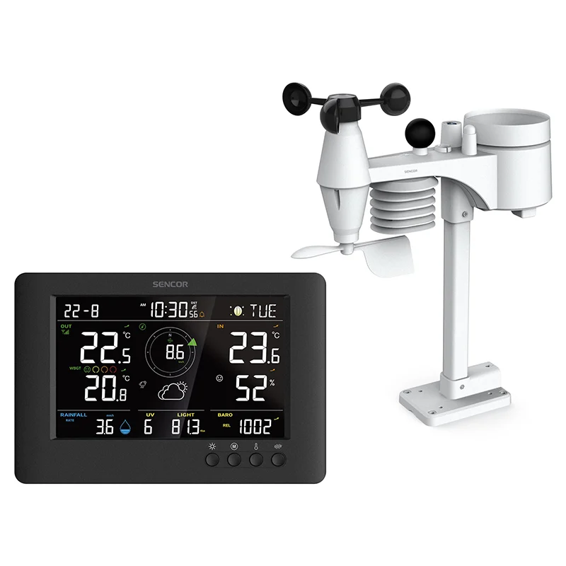 STATIE METEO PROFESIONALA WBGT WIFI 8 IN 1 SENCOR