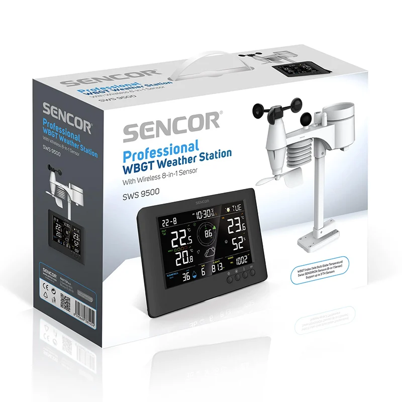 STATIE METEO PROFESIONALA WBGT WIFI 8 IN 1 SENCOR