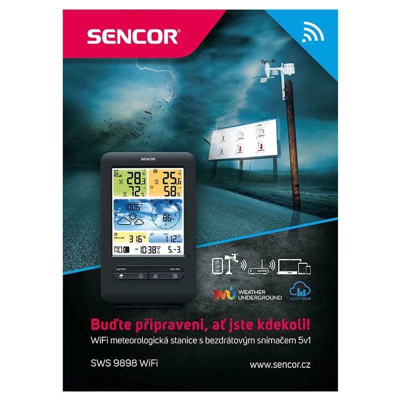 STATIE METEO PROFESIONALA WIFI SWS 9898 SENC