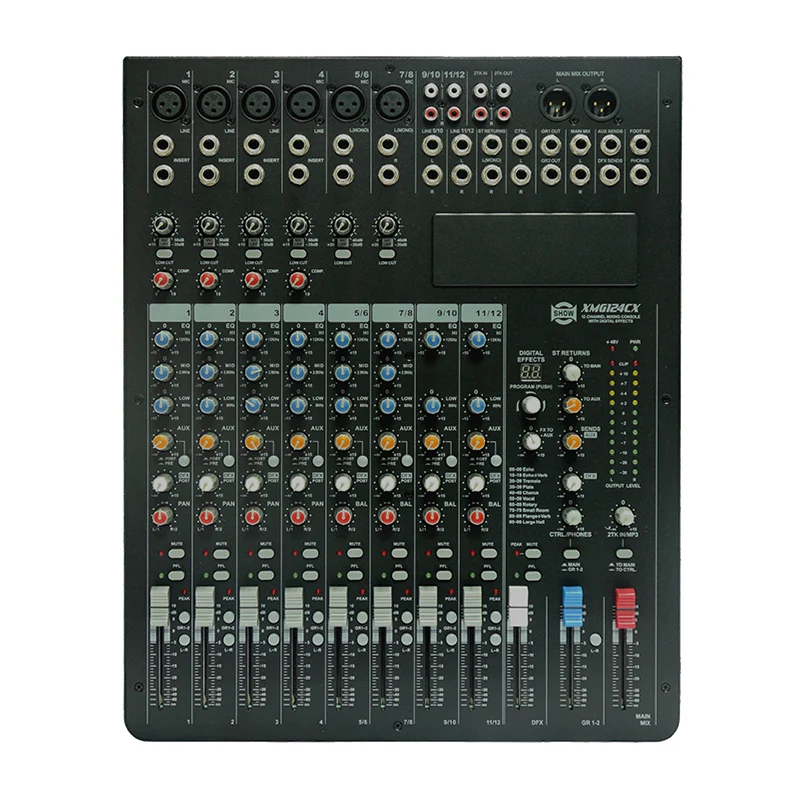 MIXER 12 CANALE PHANTOM 48V 24BIT DSP