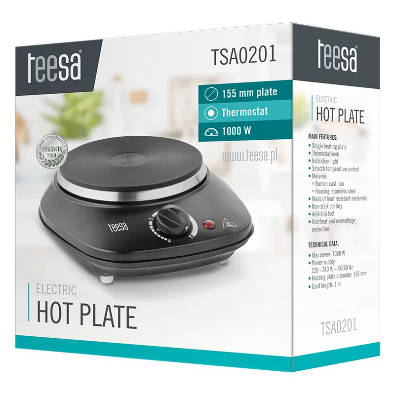 PLITA ELECTRICA 1000W TEESA