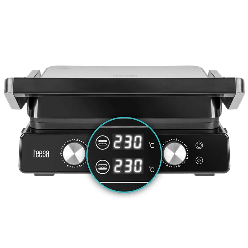 GRILL ELECTRIC PANINI SANDWICH 2000W TEESA