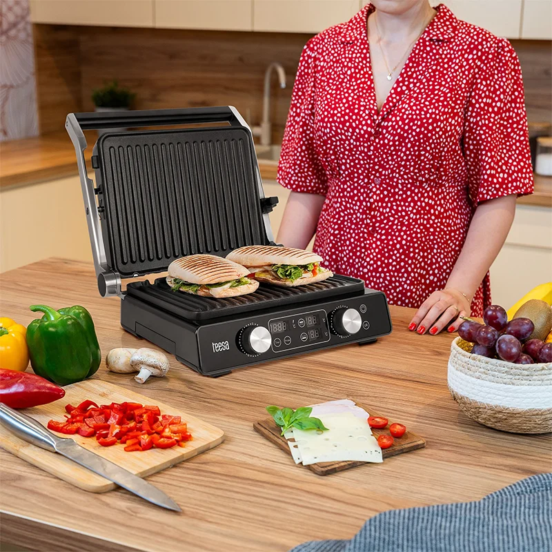 GRILL ELECTRIC PANINI SANDWICH 2000W TEESA