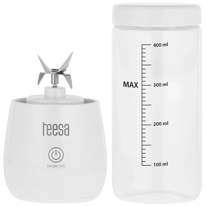 BLENDER PORTABIL 450ML 100W 2X 2000 MAH TEESA