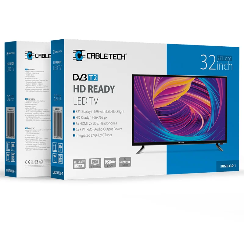 TV HD 32 INCH 81CM H.265 HEVC CABLETECH