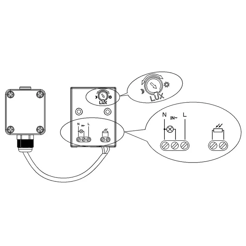 SENZOR CREPUSCULAR CU SONDA EXTERNA 2300W