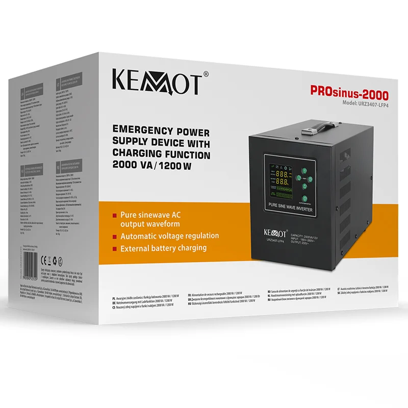 URZ3407-LFP4@5 UPS CENTRALE TERMICE SINUS PUR 2000VA/1200W 12V KEMOT