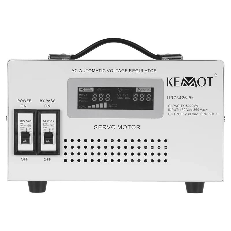 STABILIZATOR TENSIUNE SERVOMOTOR 5KVA KEMOT