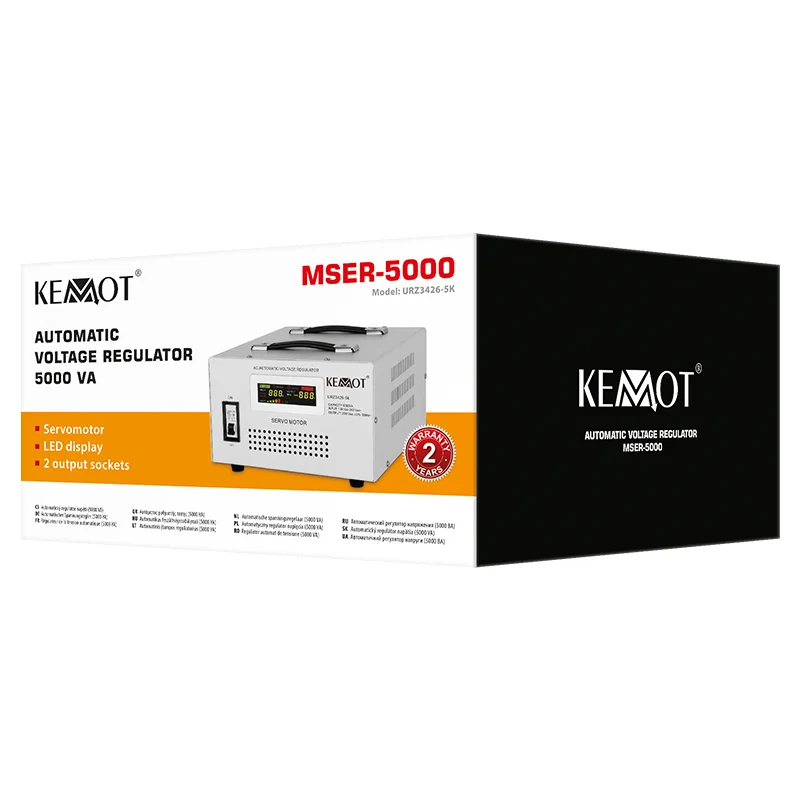 STABILIZATOR TENSIUNE SERVOMOTOR 5KVA KEMOT
