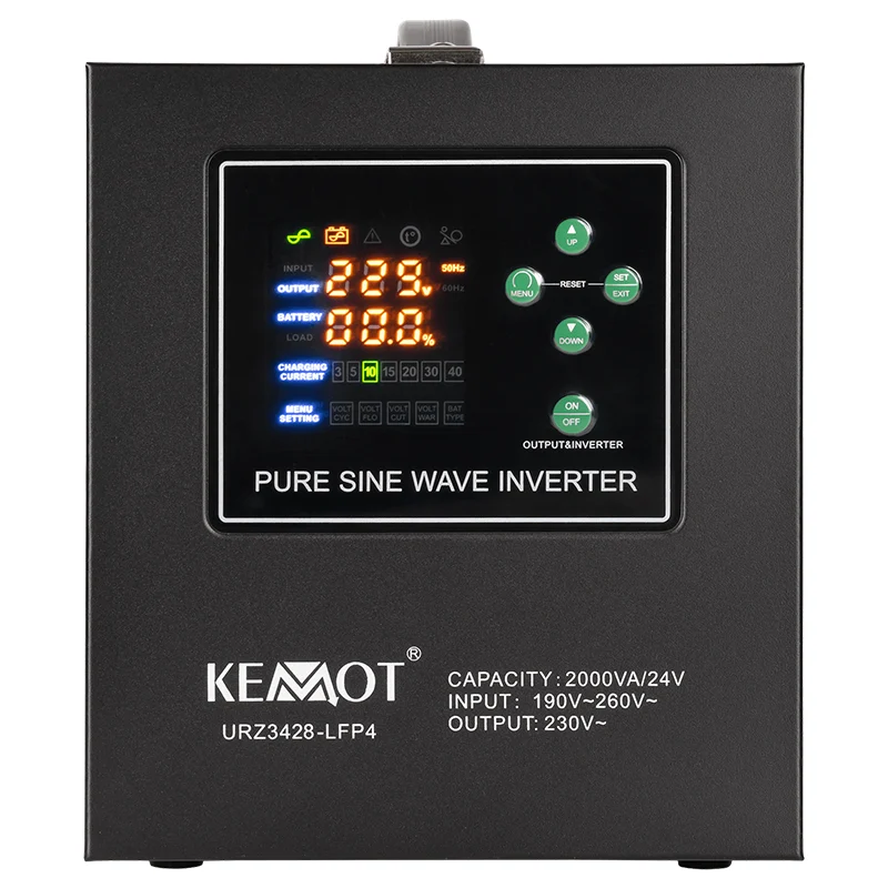 UPS CENTRALE SINUS PUR 2000VA/1400W 24V KEMOT
