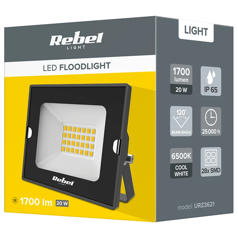 REFLECTOR LED 20W 6500K 230V REBEL