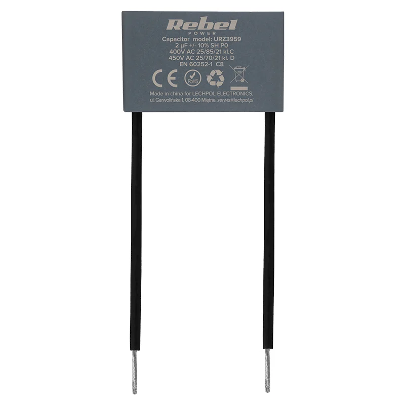 CONDENSATOR MOTOR MKSP-8 2UF 450V REBEL