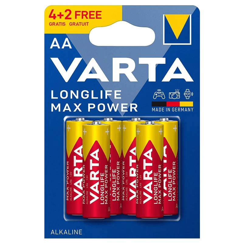 VAR-4706-6@1 BATERIE ALCALINA MAX POWER LR06 BLISTER 6 BUC VARTA