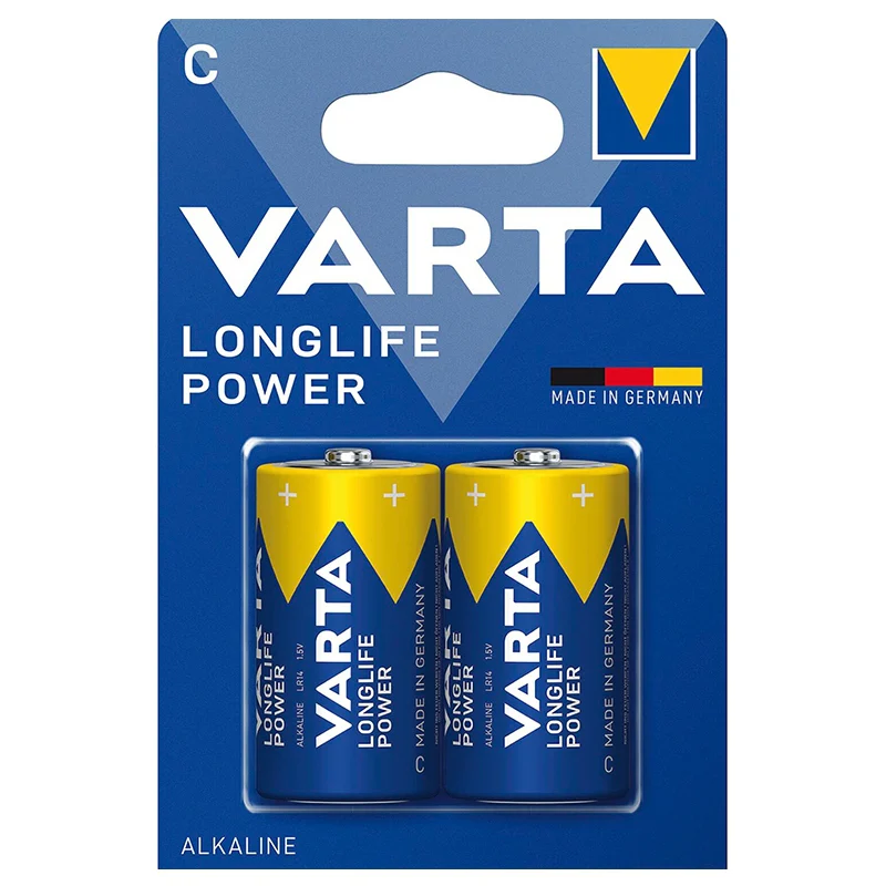 BATERIE ALCALINA LONGLIFE POWER LR14 BLISTER 2BUC VARTA