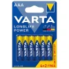 VAR-LR3 BATERIE ALCALINA LONGLIFE POWER LR03 BLISTER 6BUC VARTA