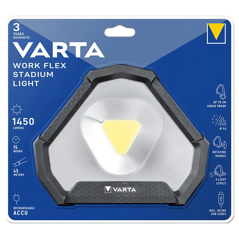 LANTERNA REFLECTOR LED WORKFLEX STADIUM VARTA