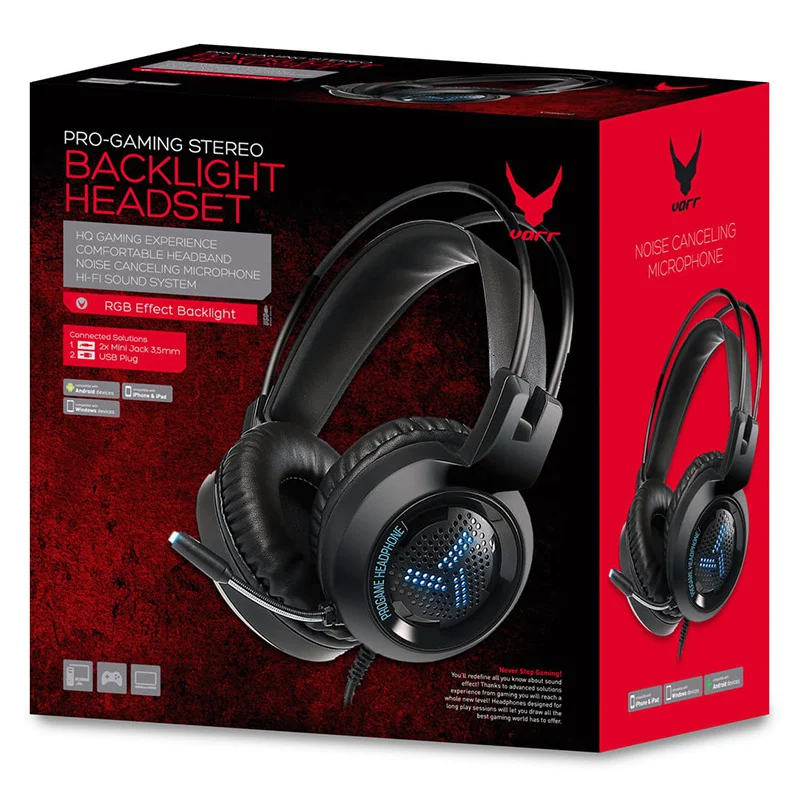 CASTI HI-FI STEREO CU MICROFON GAMING VARR