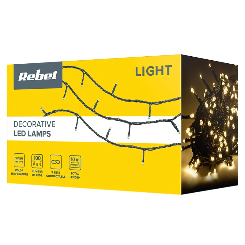 SIR ILUMINAT FESTIV IP44 ALB CALD 10M