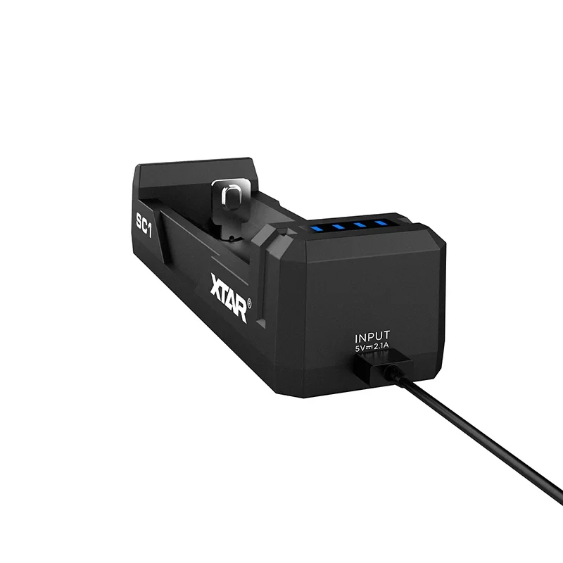 BAT-SC1@6 INCARCATOR ACUMULATORI 3.7V USB-C SC1 XTAR