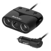 SPLITTER BRICHETA AUTO X3 CU USB SI CABLU PEIYING