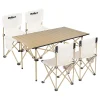 SET CAMPING MASA+4 SCAUNE METALICE PLIABIL REBEL ACTIVE