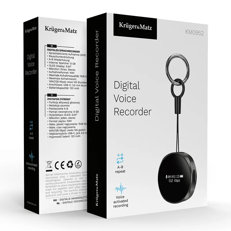 REPORTOFON DIGITAL 4GB 120MAH KRUGER&MATZ